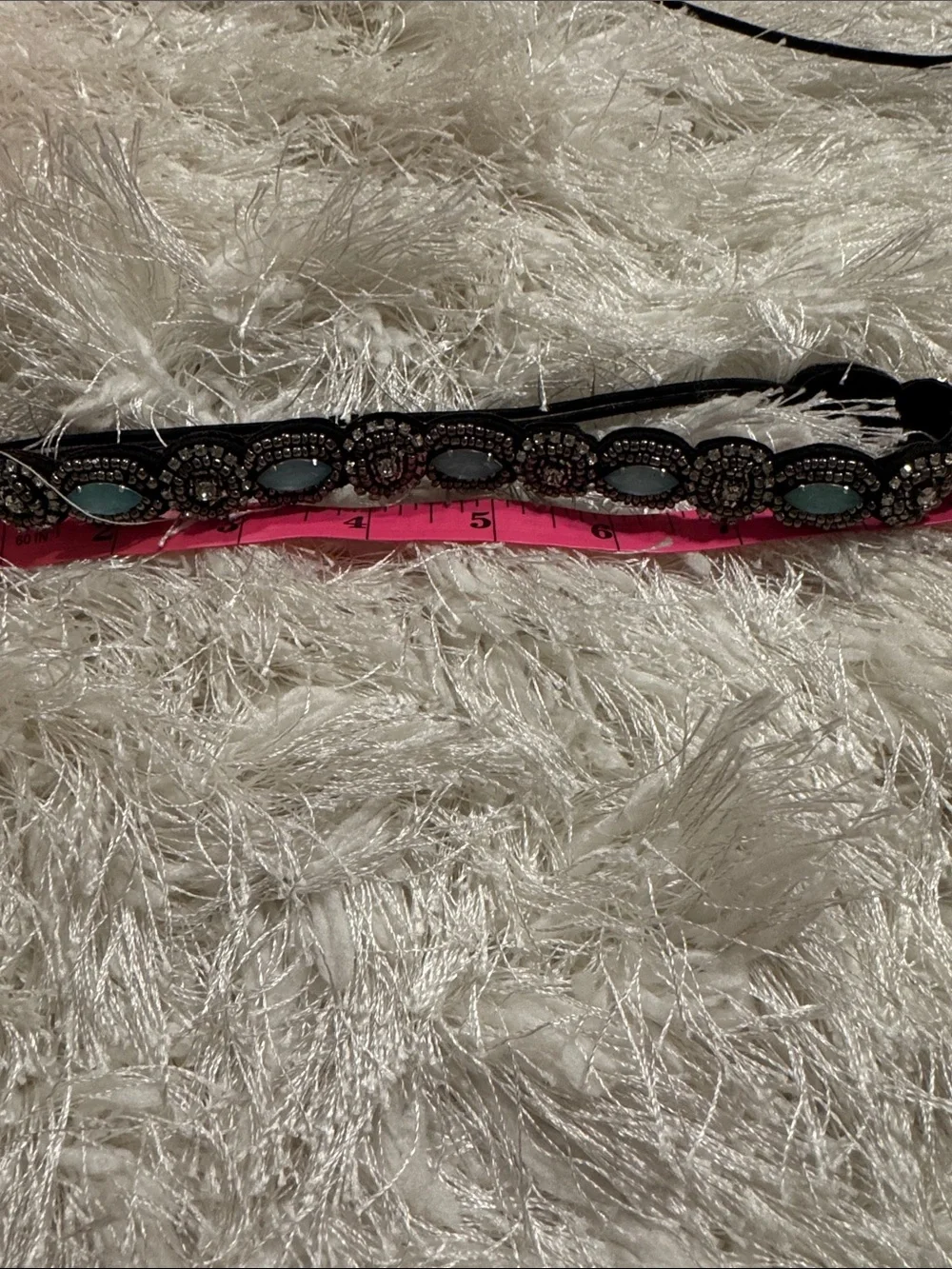 Set of Women's Decorative Hairbands in Silver, Black, Blue, Pink, Turquoise